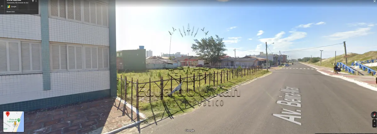 LOTE 001 - VENDA JUDICIAL DE TERRENO SITUADO NA BEIRA MAR DE TRAMANDAI, EM ESQUINA.