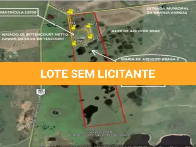 LOTE 001 - Uma área rural de terras situada na localidade de Butiatuva, município de Palmares do Sul, com área superficial de 5,00 hectares, descrita na Matrícula 13.558.