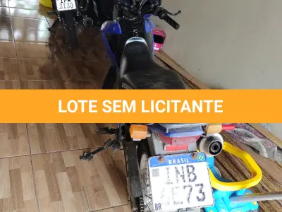 LOTE 001 - Veículo marca/modelo: HONDA/NXR150 BROS ESD Ano/modelo: 2006/2006 Placa: INB6E73