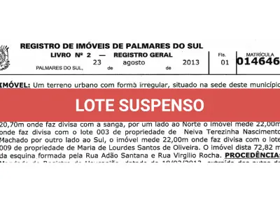 LOTE 001 - VENDA JUDICIAL DE SUPERMERCADO EM PALMARES DO SUL
