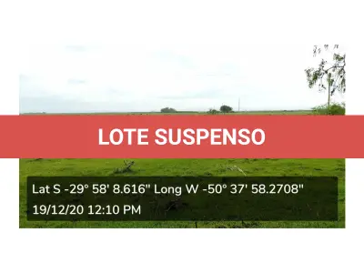 LOTE 001 - VENDA JUDICIAL DE IMÓVEL RURAL PELA COMARCA DE SANTO ANTÔNIO DA PATRULHA COM AREA DE 318.229,00 m2
