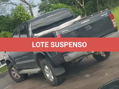LOTE 001 - I/TOYOTA HILUX CD4X4 SR Ano/modelo: 2015/2015 Placa: IWU1299 Chassi: 8AJFY22GXF8026221 RENAVAM: 1062494200