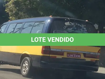 LOTE 001 - KIA BESTA 12P GS, Ano/modelo: 1999/2000, Placa: IJH3336, Chassi: KNHTR7312Y6340055, RENAVAM: 729332888.