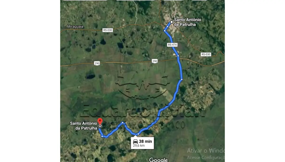 LOTE 001 - VENDA JUDICIAL DE IMÓVEL RURAL PELA COMARCA DE SANTO ANTÔNIO DA PATRULHA COM AREA DE 318.229,00 m2