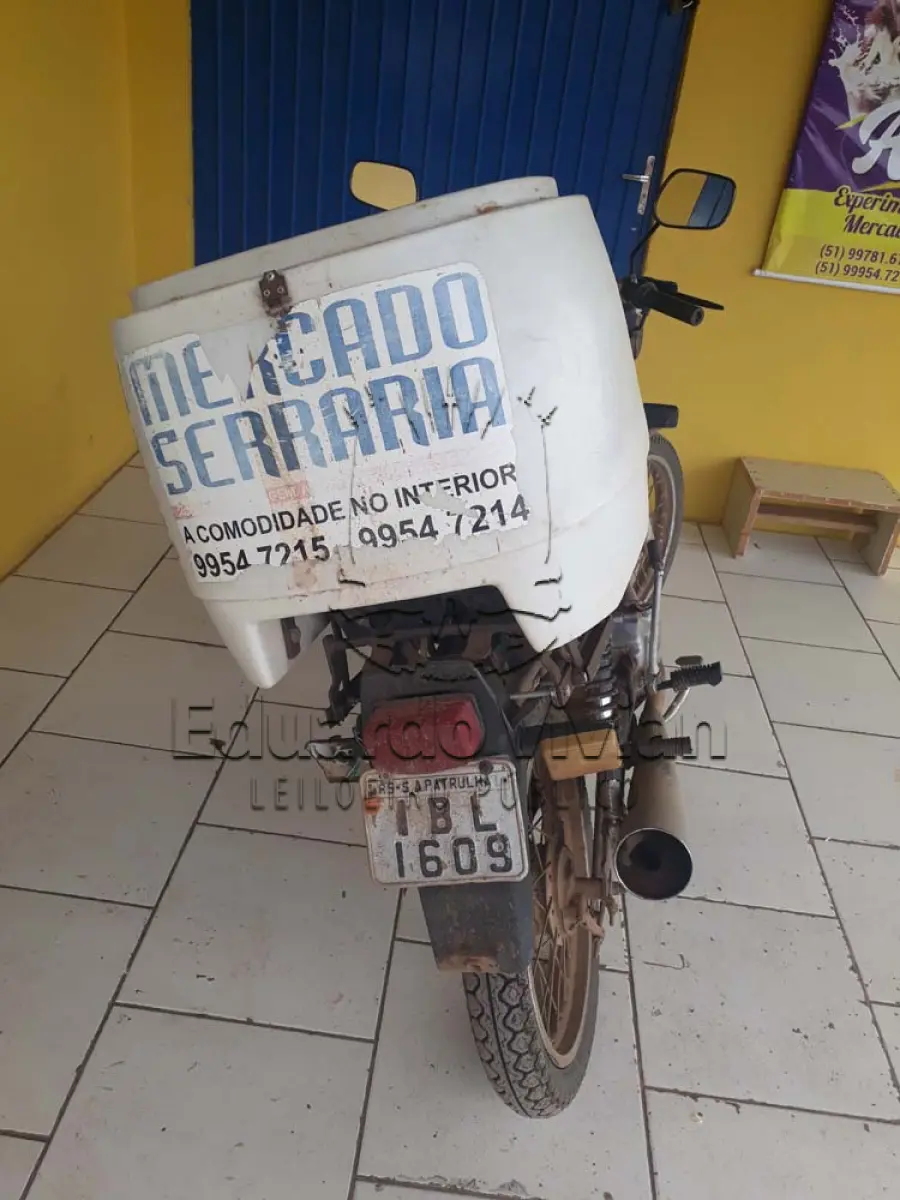 LOTE 003 - Veículo marca/modelo: HONDA/CG 125 TODAY, Ano/modelo: 1991/1991,