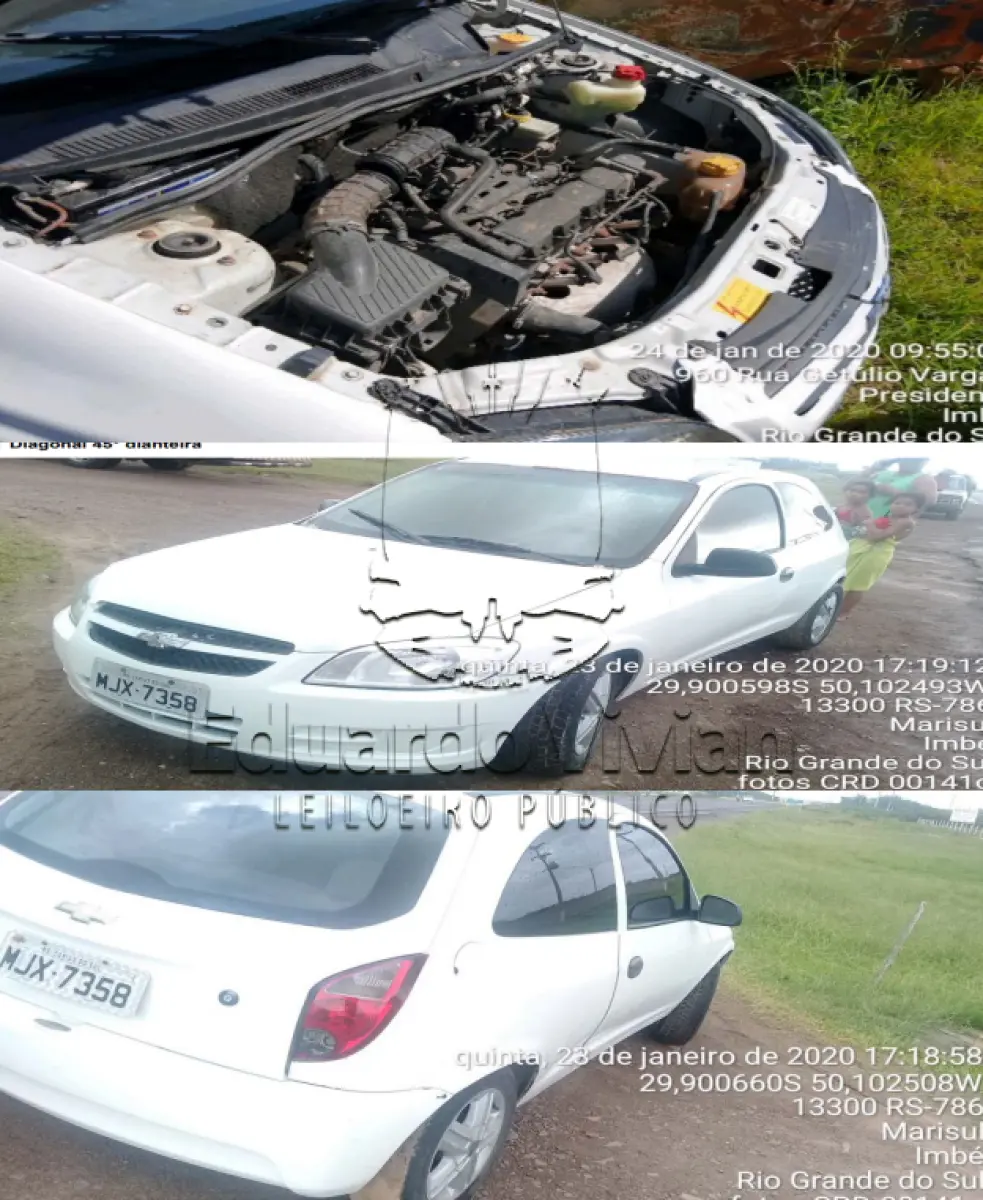 LOTE 001 - CHEVROLET/CELTA 1.0L LS Ano/modelo: 2011/2012 Placa: MJX7358 Chassi: 9BGRG08F0CG295816 RENAVAM: 403786096