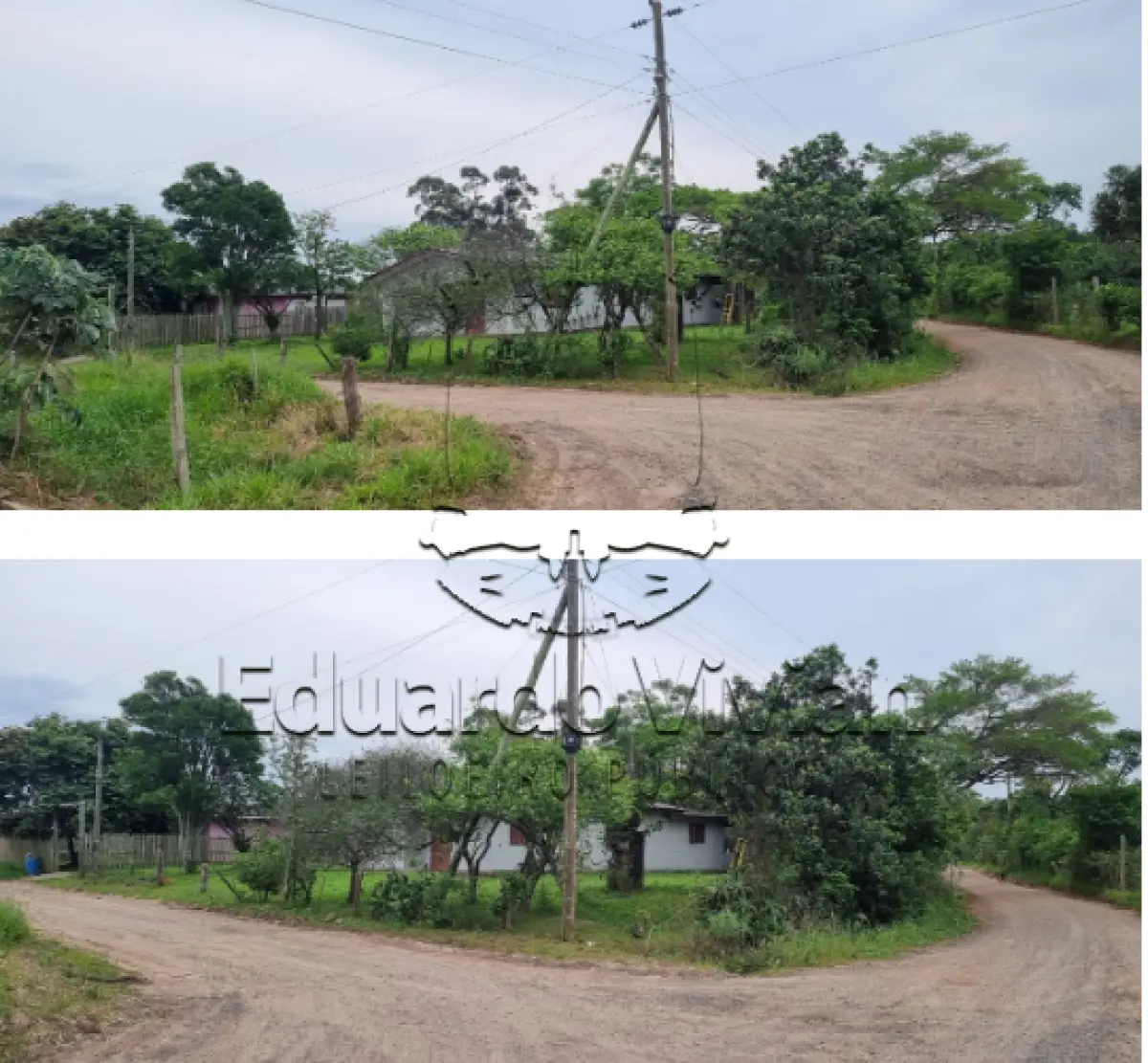 LOTE 001 - Duas casas de alvenaria edificadas sobre uma fração ideal de doze mil, seiscentos e vinte e nove metros quadrados (12.629,00 m²). Localização do Bem: Estrada Pontal, Boa Vista, Terra de Areia (esquina com a Rua Três).