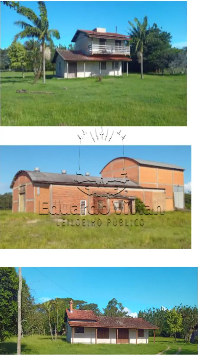 LOTE 000 - Em Palmares do Sul, localidade de Casa Velha, uma área rural equivalente a 19,3 hectares, com benfeitorias (casas, galpões, mangueiras e cercas) e está matriculado sob nº 12.534.